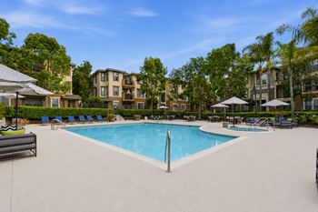 Sparkling swimming pool